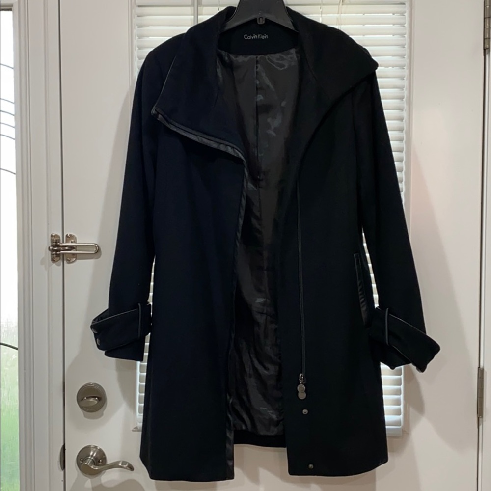 Wool blend coat